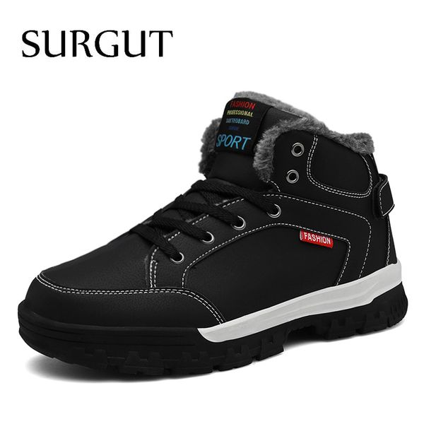 surgut new fashion men boots solid outdoor work shoes winter plush inside keep warm snow boots waterproof ankle size 39~46, Black
surgut new fashion men boots solid outdoor work shoes winter plush inside keep warm snow boots waterproof ankle size 39~46, Black