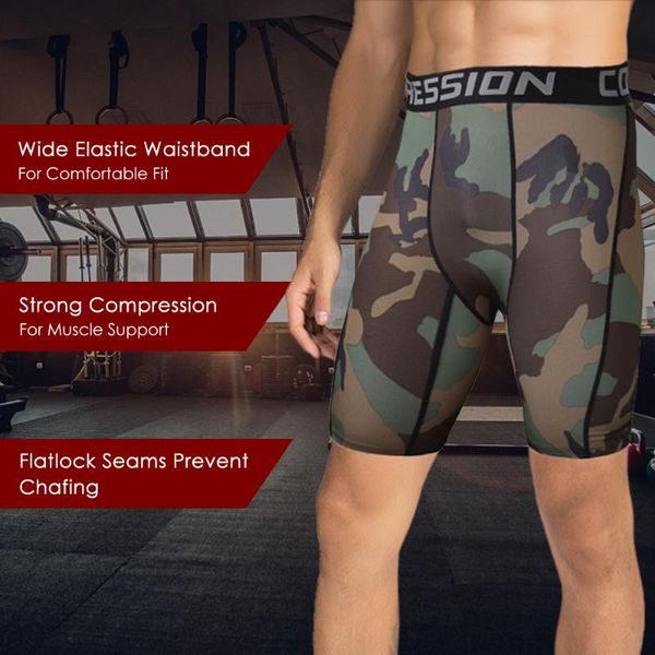running shorts men compression camouflage athletic baselayer underwear cycling training workout fitness exercise sports, Black;blue
running shorts men compression camouflage athletic baselayer underwear cycling training workout fitness exercise sports, Black;blue