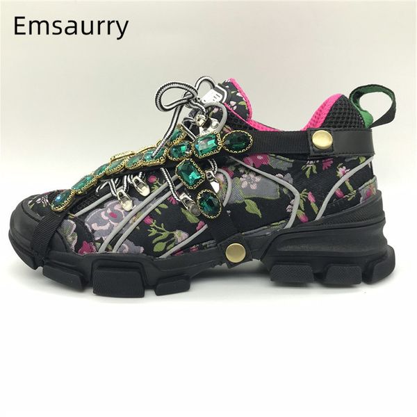 2020 chic woman sneaker shoes round toe decor crystal runaway outdoor shoes female thick bottom cross lace up colorful sneakers, Black
2020 chic woman sneaker shoes round toe decor crystal runaway outdoor shoes female thick bottom cross lace up colorful sneakers, Black
