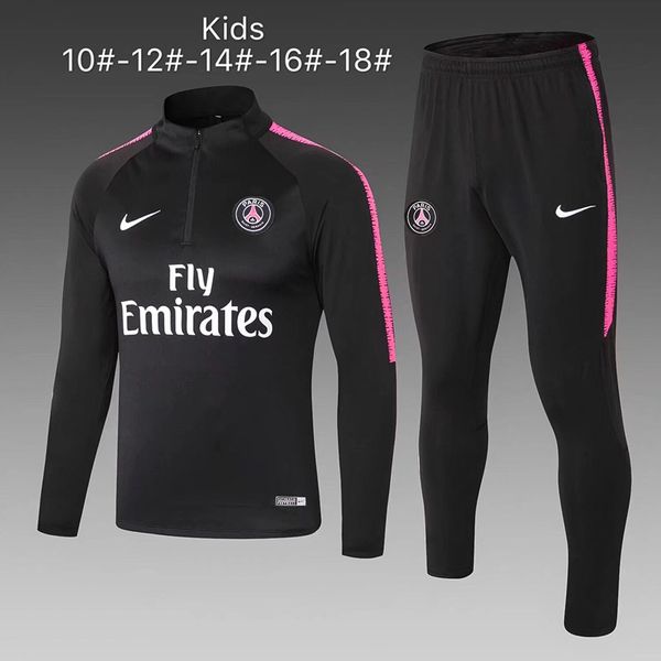 18 19 20 paris mbappe 10 n e y m a r jr ronaldo italy rome ajax 20192020children's training wear jogging barcelona messi camisola de fu, Black
18 19 20 paris mbappe 10 n e y m a r jr ronaldo italy rome ajax 20192020children's training wear jogging barcelona messi camisola de fu, Black