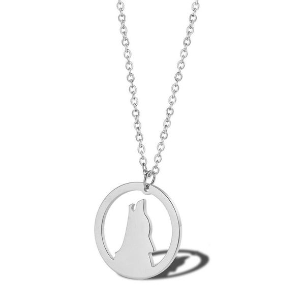 siberian wolf necklace stainless steel jewelry woman accesories simple hollow round ins gold ladies clavicle chain necklace, Silver
siberian wolf necklace stainless steel jewelry woman accesories simple hollow round ins gold ladies clavicle chain necklace, Silver