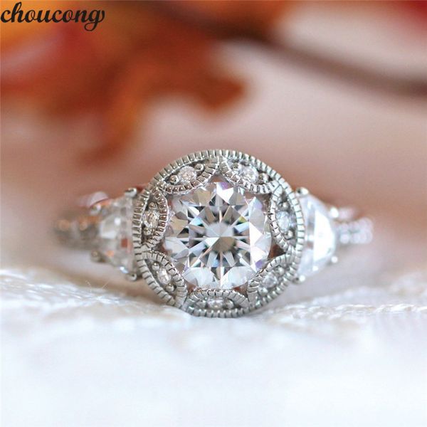 choucong vintage decorative pattern promise ring diamond cz 925 sterling silver engagement wedding band rings for women, Slivery;golden
choucong vintage decorative pattern promise ring diamond cz 925 sterling silver engagement wedding band rings for women, Slivery;golden