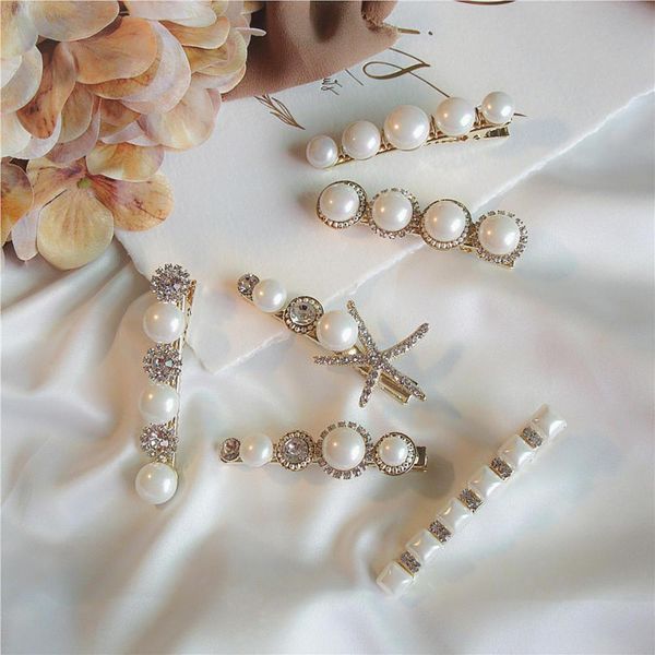 fashion new pearl rhinestone duckbill clip starfish geometric sweet girl women hairpins side clip hair accessories ptshm, Black
fashion new pearl rhinestone duckbill clip starfish geometric sweet girl women hairpins side clip hair accessories ptshm, Black