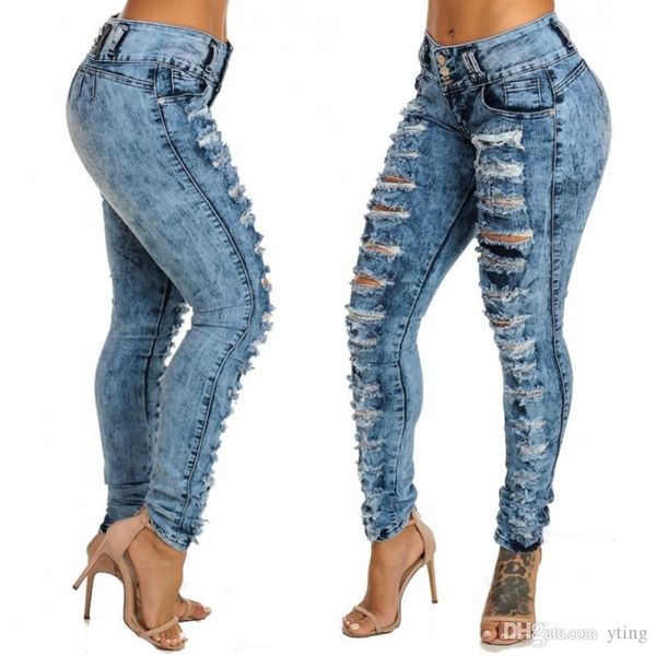 women jeans hole ripped trousers stretch tight jeans women's denim pants female casual pencil pants denim pants, Blue
women jeans hole ripped trousers stretch tight jeans women's denim pants female casual pencil pants denim pants, Blue