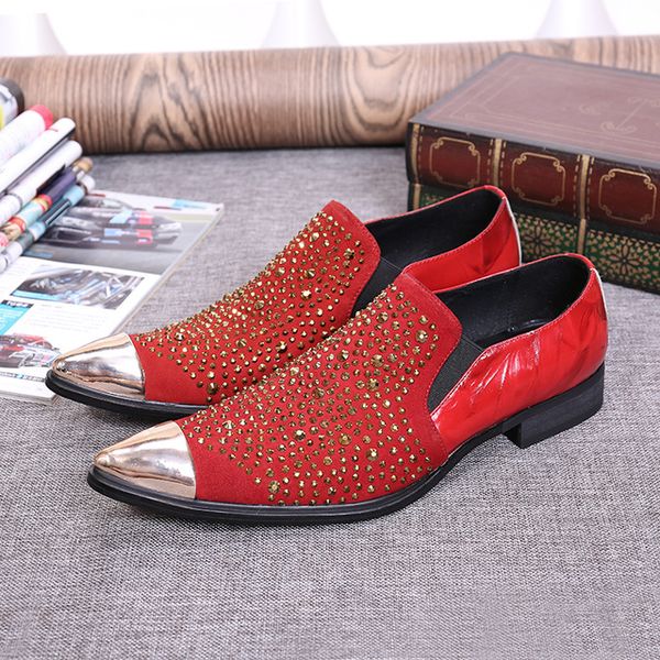 luxury handmade crystal men formal leather shoes pointed toe party dress shoes red black male wedding leather shoes brogues
luxury handmade crystal men formal leather shoes pointed toe party dress shoes red black male wedding leather shoes brogues