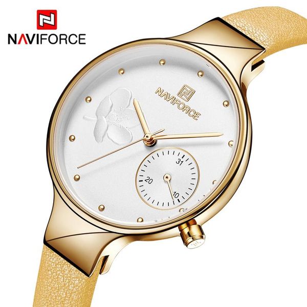 naviforce women watches quartz analog watch woman auto date leather strap fashion casual girl clock waterproof, Slivery;brown
naviforce women watches quartz analog watch woman auto date leather strap fashion casual girl clock waterproof, Slivery;brown