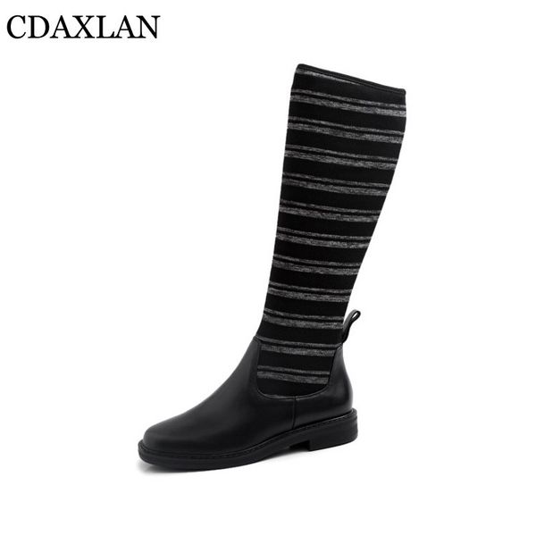 cdaxialn new women's boots genunie cow leather elastic knee-high boots comfortable high ladies autumn winter, Black
cdaxialn new women's boots genunie cow leather elastic knee-high boots comfortable high ladies autumn winter, Black