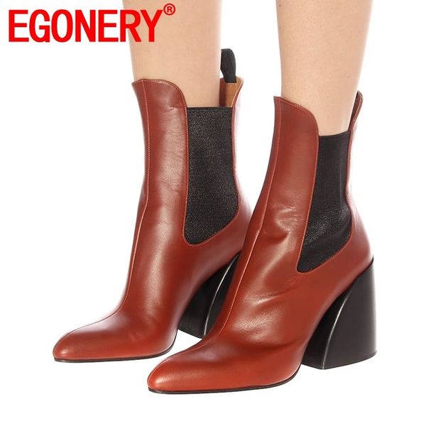egonery ankle boots 2019 autumn new fashion retro pointed toe slip-on plus size outside women shoes drop shipping, Black
egonery ankle boots 2019 autumn new fashion retro pointed toe slip-on plus size outside women shoes drop shipping, Black