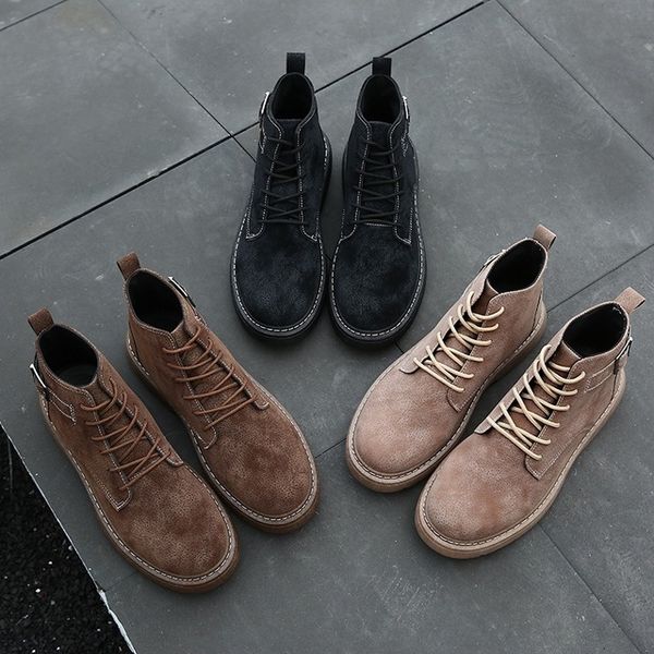 2020 fashion casual men shoes antiskid rubber bottom tooling shoes suede keep warm black ventilation waterproof leather gym shoes g878
2020 fashion casual men shoes antiskid rubber bottom tooling shoes suede keep warm black ventilation waterproof leather gym shoes g878