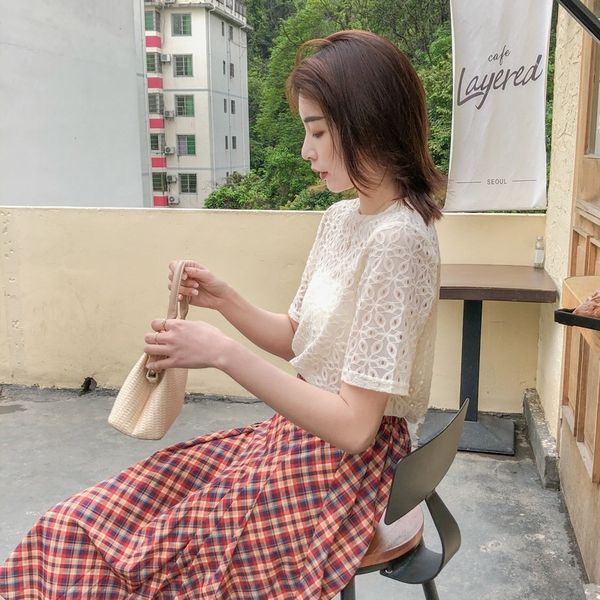 ge ming women's 2020 short-sleeved lace white white lace shirt shirt mesh women's n096f
ge ming women's 2020 short-sleeved lace white white lace shirt shirt mesh women's n096f