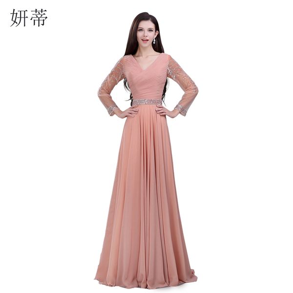elegant long sleeve v neck pleat a line evening dress 2017 beading crystal sequined chiffon floor length prom dresses, White;black
elegant long sleeve v neck pleat a line evening dress 2017 beading crystal sequined chiffon floor length prom dresses, White;black