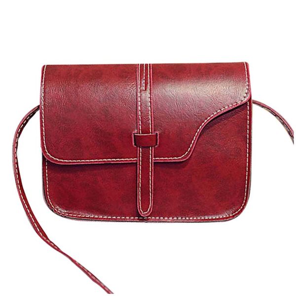 women faux leather messenger shoulder bags girl crossbody tote satchel handbag