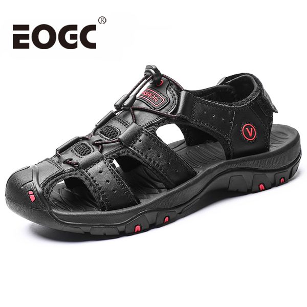 sandals genuine leather men summer shoes soft beach fashion outdoor casual non-slip sneakers water, Black
sandals genuine leather men summer shoes soft beach fashion outdoor casual non-slip sneakers water, Black