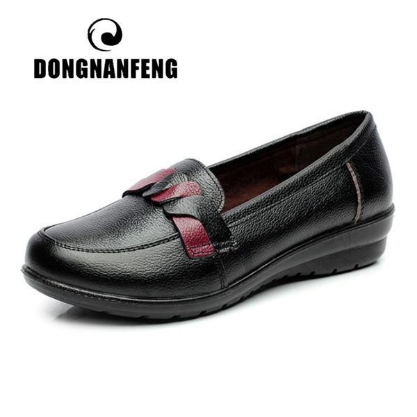 dongnanfeng women flats old mother shoes loafers slip on rubber cow genuine leather solid polyester vintage casual 35-41 hd-223, Black
dongnanfeng women flats old mother shoes loafers slip on rubber cow genuine leather solid polyester vintage casual 35-41 hd-223, Black