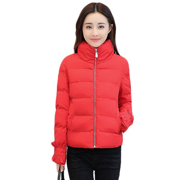 red new autumn winter parkas cotton short female jacket cotton padded bread coat women outwears plus size parkas casco femminos, Black
red new autumn winter parkas cotton short female jacket cotton padded bread coat women outwears plus size parkas casco femminos, Black
