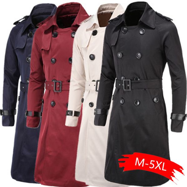 men trenchcoat british style classic trench coat jacket double breasted long slim outwear adjustable belt leather sleeve belt, Tan;black
men trenchcoat british style classic trench coat jacket double breasted long slim outwear adjustable belt leather sleeve belt, Tan;black