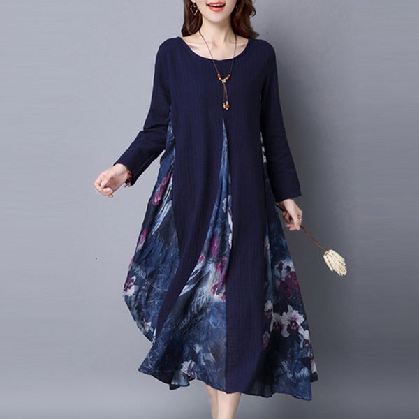 women designer dresses party dress spring womens floral print chiffon splice elegant linen long sleeve kaftan party long dress tunic, Black;gray
women designer dresses party dress spring womens floral print chiffon splice elegant linen long sleeve kaftan party long dress tunic, Black;gray