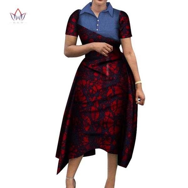 african women dress 2020 denim & print fabric print wax dresses bazin riche mid-calf africa bow dress wy7044, Red
african women dress 2020 denim & print fabric print wax dresses bazin riche mid-calf africa bow dress wy7044, Red