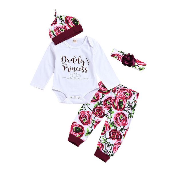 children's clothing autumn and winter children's suit long sleeve romper children's pants hat hair accessories 4-piece beddin, White
children's clothing autumn and winter children's suit long sleeve romper children's pants hat hair accessories 4-piece beddin, White