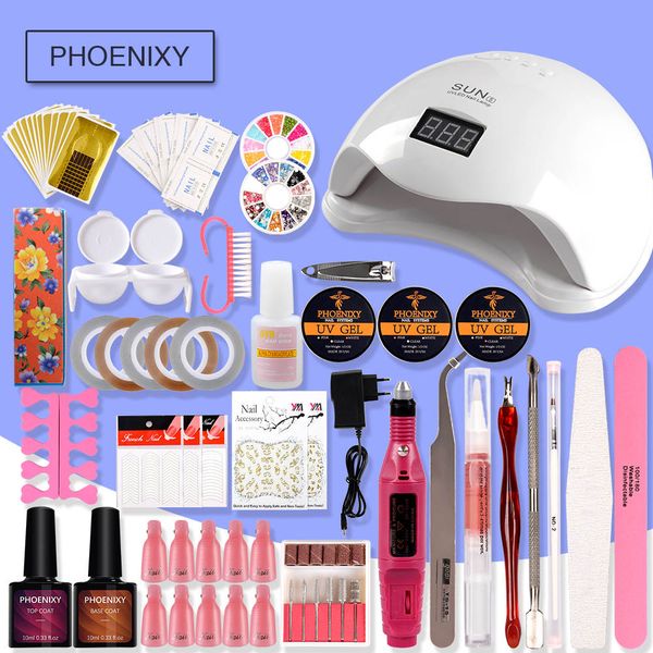 nail set 48w uv led lamp dryer with nail gel polish kit soak off manicure tools set uv gel electric drill for art tool
nail set 48w uv led lamp dryer with nail gel polish kit soak off manicure tools set uv gel electric drill for art tool