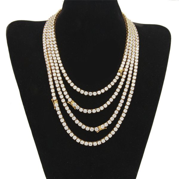 5mm 18"-24" stainless steel gold gold full round cz tennis chain necklace for men women hip hop jewelry nice gift, Silver
5mm 18"-24" stainless steel gold gold full round cz tennis chain necklace for men women hip hop jewelry nice gift, Silver