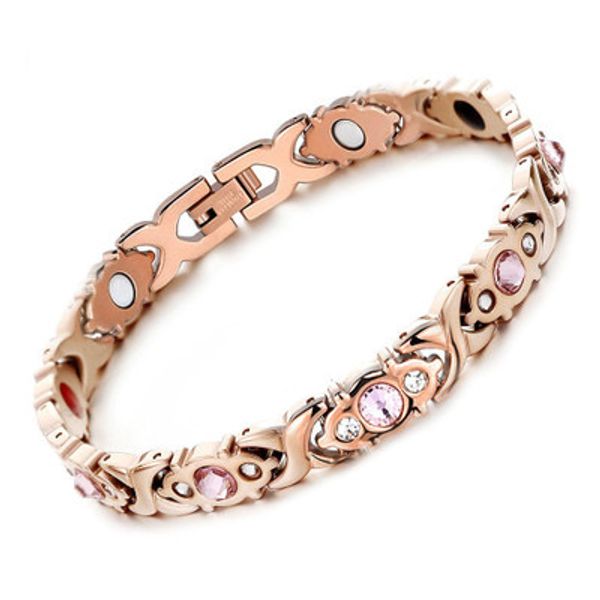 new fashion personality titanium steel diamond magnet bracelet female models jewelry rose gold zircon magnet bracelet, Silver
new fashion personality titanium steel diamond magnet bracelet female models jewelry rose gold zircon magnet bracelet, Silver