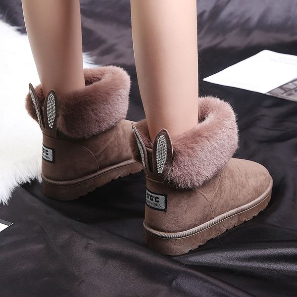 women winter snow boots outdoor fur keep warm shoes female sweet flock slip-on woolen boot solid rhinestone casual boots women, Black
women winter snow boots outdoor fur keep warm shoes female sweet flock slip-on woolen boot solid rhinestone casual boots women, Black