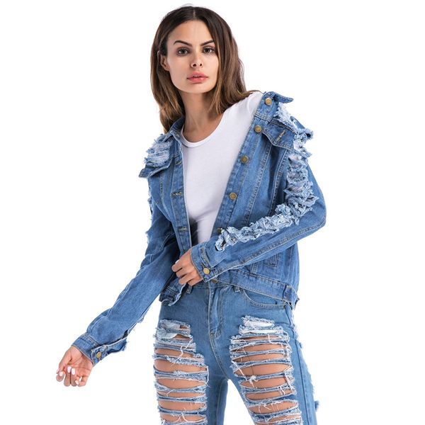 2019 new plus size fashion jackets for women loose casual vintage broken long sleeve woman denim jacket female basic coats, Black;brown
2019 new plus size fashion jackets for women loose casual vintage broken long sleeve woman denim jacket female basic coats, Black;brown