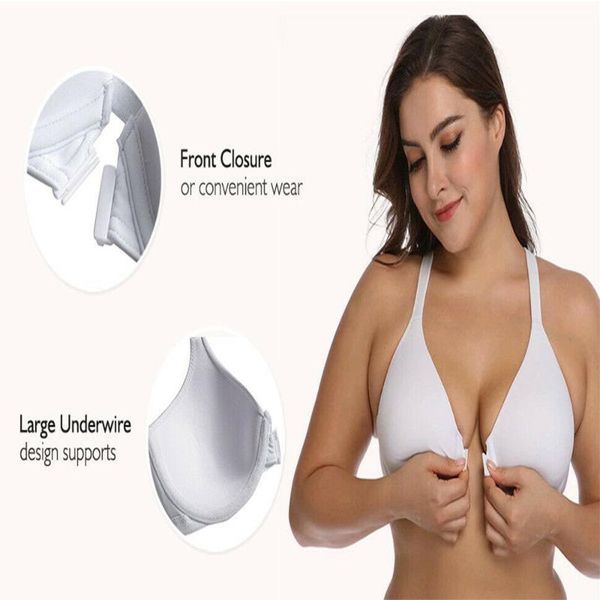 bras vgplay women bra solid white recerback front closure brassiere comfortable soft bralette push up unlined plunge underwear, Red;black 
bras vgplay women bra solid white recerback front closure brassiere comfortable soft bralette push up unlined plunge underwear, Red;black