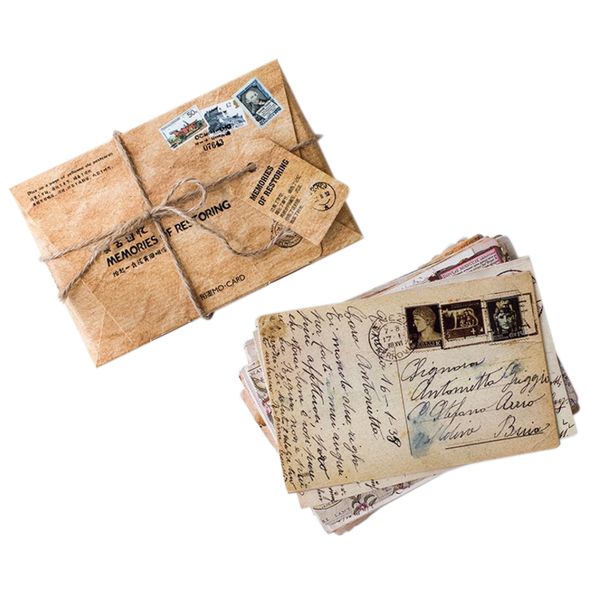30pcs/pack retro recollection series greeting card postcards birthday bussiness diy gift cards set message card
30pcs/pack retro recollection series greeting card postcards birthday bussiness diy gift cards set message card