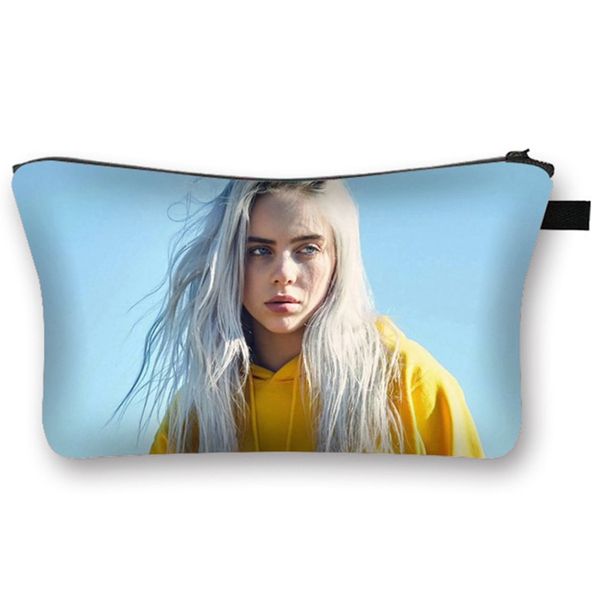 billie eilish print makeup bags with multicolor pattern waterproof fabric big capacity travel ladies pouch women cosmetic bags
billie eilish print makeup bags with multicolor pattern waterproof fabric big capacity travel ladies pouch women cosmetic bags