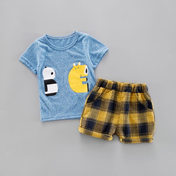 summer baby boys clothes sets short sleeve cartoon animal print t-shirt+plaid shorts children casual clothing, White
summer baby boys clothes sets short sleeve cartoon animal print t-shirt+plaid shorts children casual clothing, White