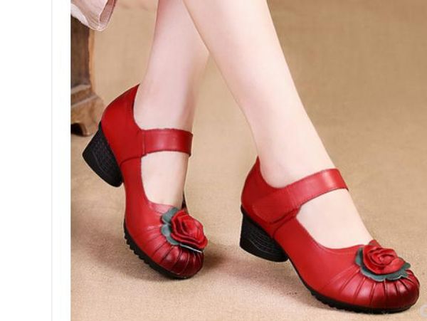 2019 women's shoes in spring and autumn with new style high heel coarse heel round head mother shoes@6067, Black
2019 women's shoes in spring and autumn with new style high heel coarse heel round head mother shoes@6067, Black