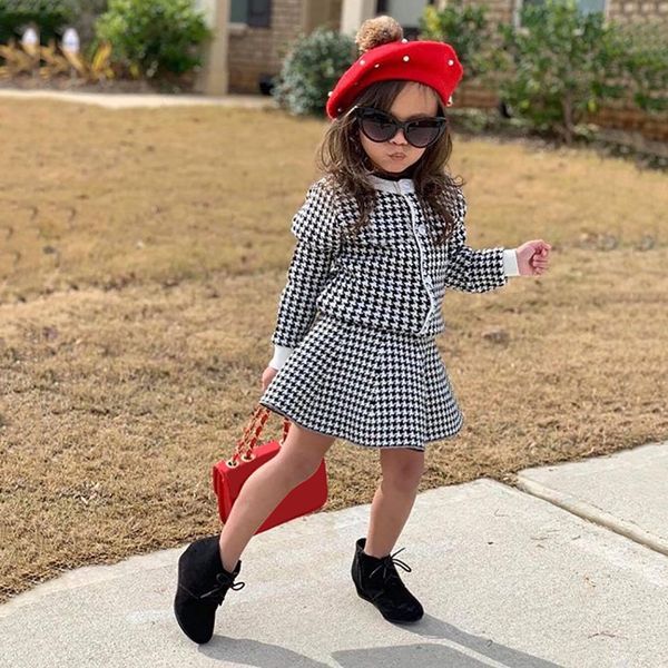 2pcs toddler kids baby girls clothes thicken plaid button coat jacket skirts outfits clothing set ropa de bebe nena, White
2pcs toddler kids baby girls clothes thicken plaid button coat jacket skirts outfits clothing set ropa de bebe nena, White