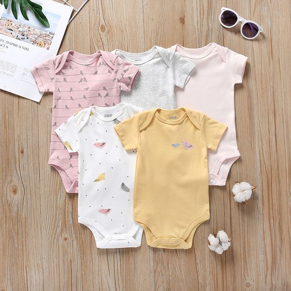 2019 new cater's designs / bodysuits set / 5 pcs per set y200320, Blue
2019 new cater's designs / bodysuits set / 5 pcs per set y200320, Blue