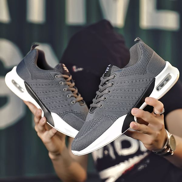 summer new air cushion shoes men casual shoes men sneakers running man soft jogging breathable lace up mesh trend tenis, Black
summer new air cushion shoes men casual shoes men sneakers running man soft jogging breathable lace up mesh trend tenis, Black