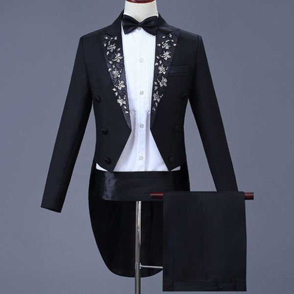 blazer+pants men's dress tuxedo suit piano costume men's chorus conductor's dress suit male set 2 pieces suits 1216, White;black
blazer+pants men's dress tuxedo suit piano costume men's chorus conductor's dress suit male set 2 pieces suits 1216, White;black