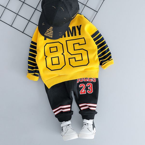 kids children clothing set long sleeve o-neck cotton infant autumn winter girl boy striped letter +pants clothes set, White
kids children clothing set long sleeve o-neck cotton infant autumn winter girl boy striped letter +pants clothes set, White