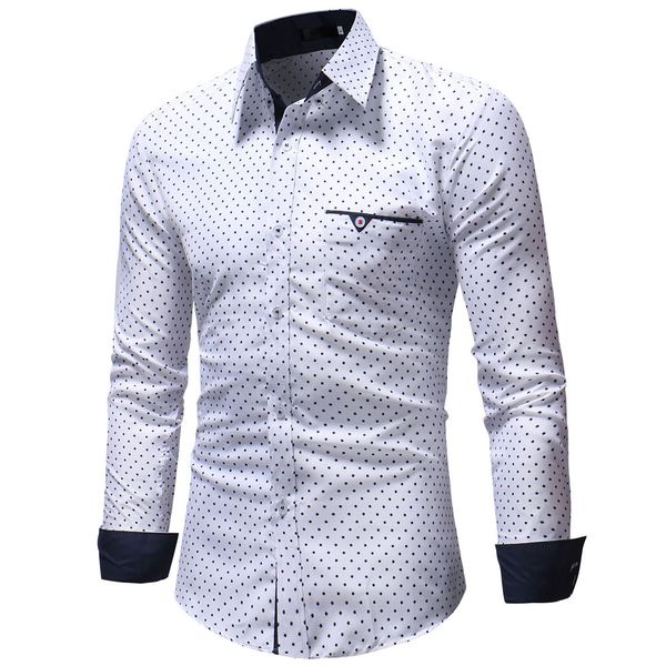 lncdis new fashion men's autumn casual formal broadcloth polka dot slim fit long sleeve dress shirt blouse daily hip n4, White;black
lncdis new fashion men's autumn casual formal broadcloth polka dot slim fit long sleeve dress shirt blouse daily hip n4, White;black