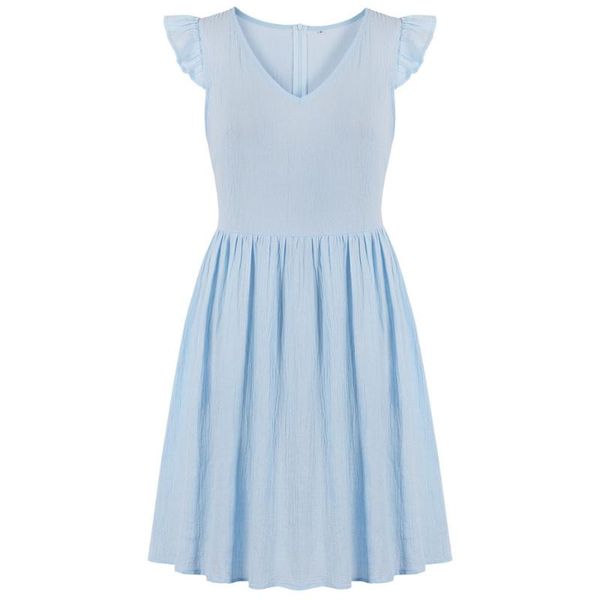 v neck sleeveless summer boho women dress chiffon ruffles solid blue high waist beach retro dress 100%cotton vestidos, Black;gray
v neck sleeveless summer boho women dress chiffon ruffles solid blue high waist beach retro dress 100%cotton vestidos, Black;gray