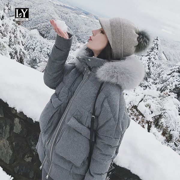 ly varey lin зима женщины тонкий с капюшоном большой настоящий меховой воротник куртки пальто белый утка вниз парки теплый снег вниз серый п, Black
ly varey lin зима женщины тонкий с капюшоном большой настоящий меховой воротник куртки пальто белый утка вниз парки теплый снег вниз серый п, Black