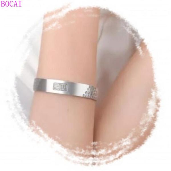 bangle s999 pure silver women's bracelet smooth surface simple auspicious wide female opening retro thai, Black
bangle s999 pure silver women's bracelet smooth surface simple auspicious wide female opening retro thai, Black