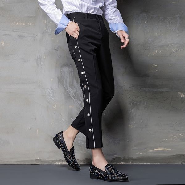 2018 new casual pant male trousers men harem pant men high street fashion button long joggers trousers pantalon homme sweatpants, Black
2018 new casual pant male trousers men harem pant men high street fashion button long joggers trousers pantalon homme sweatpants, Black