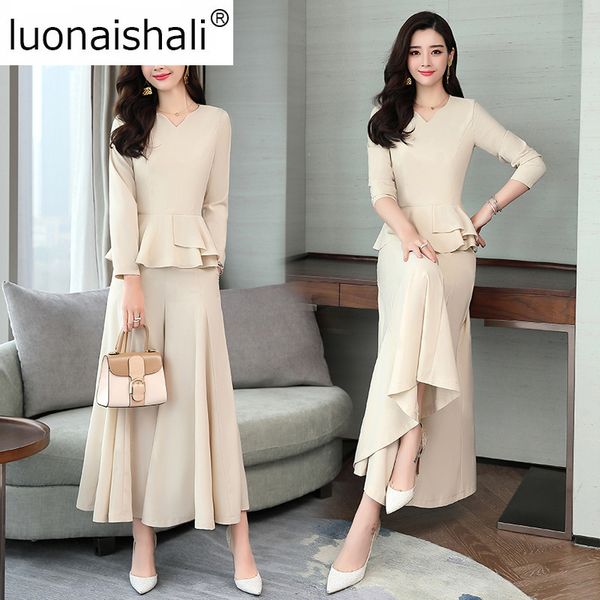 new arrival 2019 spring women ruffles back zipper ol wide leg pants two-piece suit set pure color -xxxl c093, White
new arrival 2019 spring women ruffles back zipper ol wide leg pants two-piece suit set pure color -xxxl c093, White