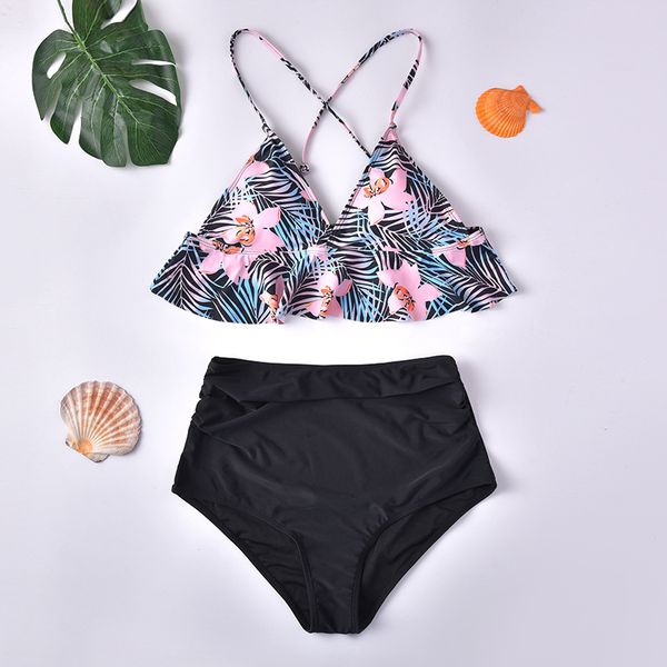 2020 new swimsuit bikini u.s. and europe high waist split swimming girl bikini bikini, White;black
2020 new swimsuit bikini u.s. and europe high waist split swimming girl bikini bikini, White;black