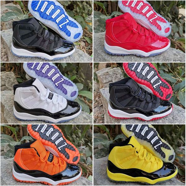 new 11 space jam bred concord gym red gamma blue orange yellow kids children basketball shoes jumpman 11s youth boys girls sports sneakers
new 11 space jam bred concord gym red gamma blue orange yellow kids children basketball shoes jumpman 11s youth boys girls sports sneakers