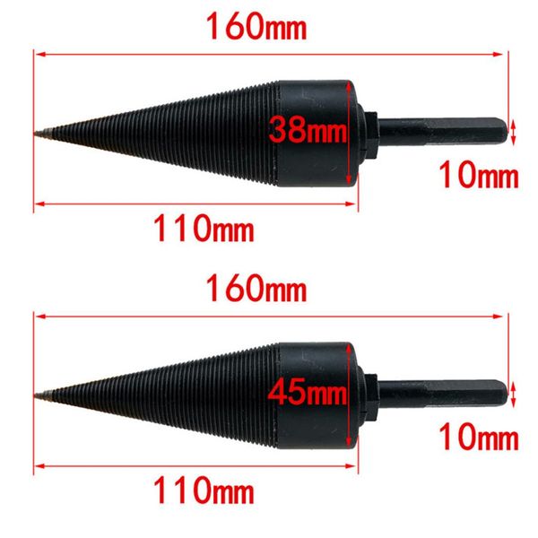 firewood chopper drill bit 38mm 45mm chop wood splitting tool splitting cone log splitters wood breaking machine breaker
firewood chopper drill bit 38mm 45mm chop wood splitting tool splitting cone log splitters wood breaking machine breaker