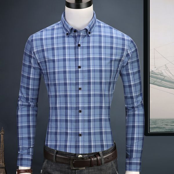 2020 men plaid shirts casual long sleeve mens shirt 4xl plus size business man shirt male social dress shirts outwear, White;black
2020 men plaid shirts casual long sleeve mens shirt 4xl plus size business man shirt male social dress shirts outwear, White;black