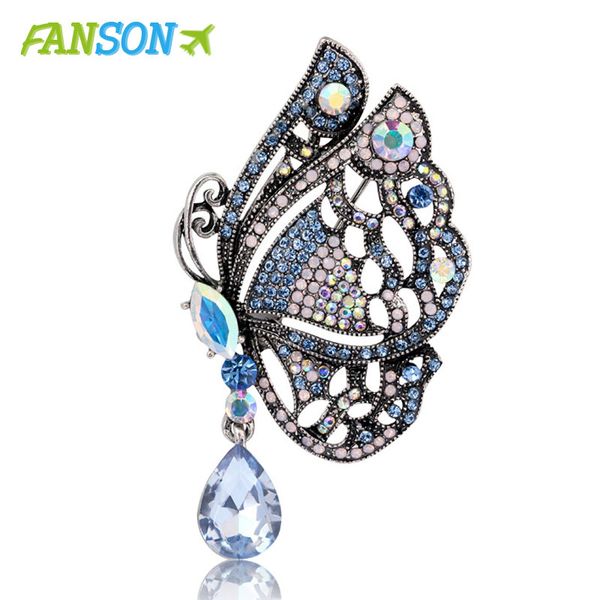 fanson elegant pin gold color women gifts butterfly rhinestone breast pin accessories mix color jewelry painted brooch garments, Gray
fanson elegant pin gold color women gifts butterfly rhinestone breast pin accessories mix color jewelry painted brooch garments, Gray