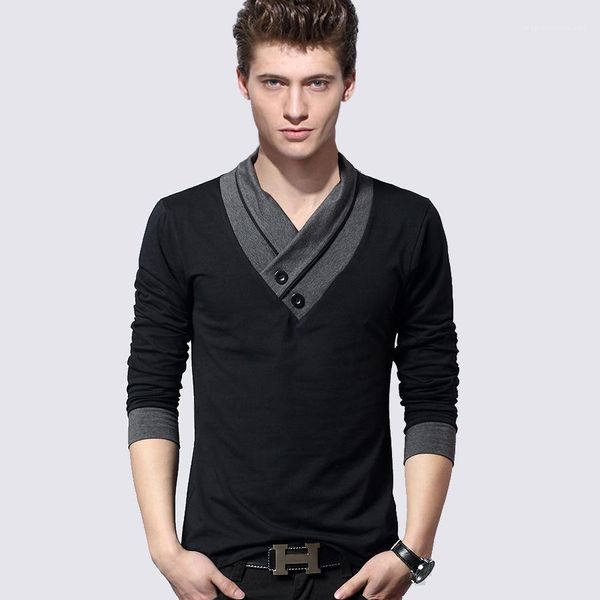 male casual long sleeved tees fall autumn mens tshirts 19ss designer, White;black
male casual long sleeved tees fall autumn mens tshirts 19ss designer, White;black
